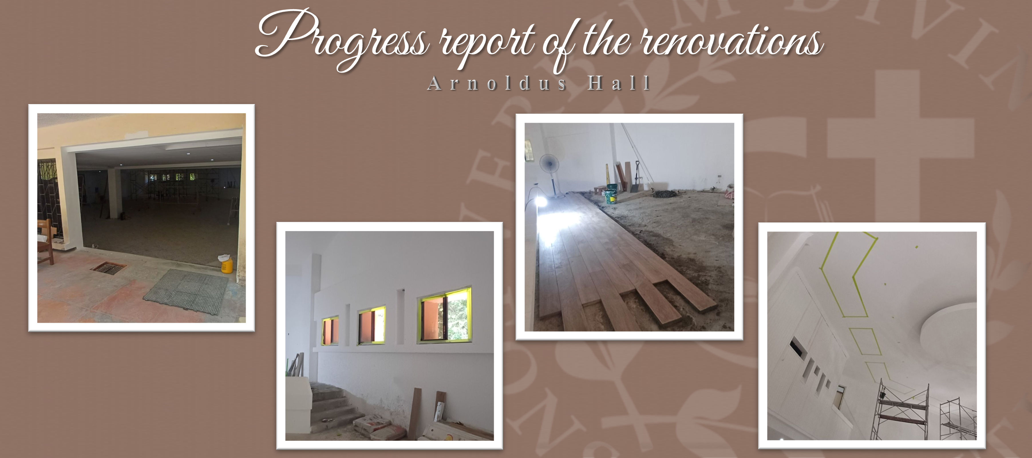 Progress report of the renovations (Arnoldus Hall)